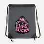 This Life Sucks-None-Drawstring-Bag-glitchygorilla