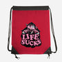 This Life Sucks-None-Drawstring-Bag-glitchygorilla
