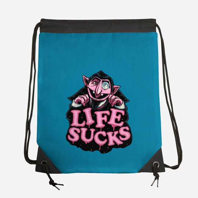 This Life Sucks-None-Drawstring-Bag-glitchygorilla