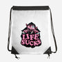 This Life Sucks-None-Drawstring-Bag-glitchygorilla
