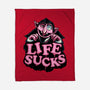 This Life Sucks-None-Fleece-Blanket-glitchygorilla