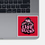 This Life Sucks-None-Glossy-Sticker-glitchygorilla