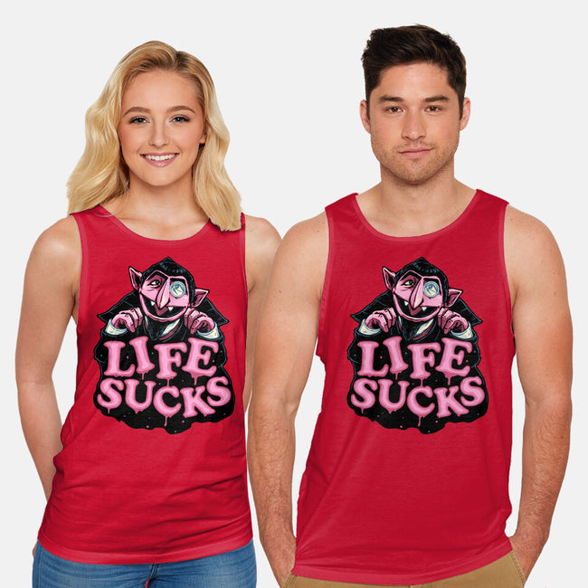 This Life Sucks-Unisex-Basic-Tank-glitchygorilla