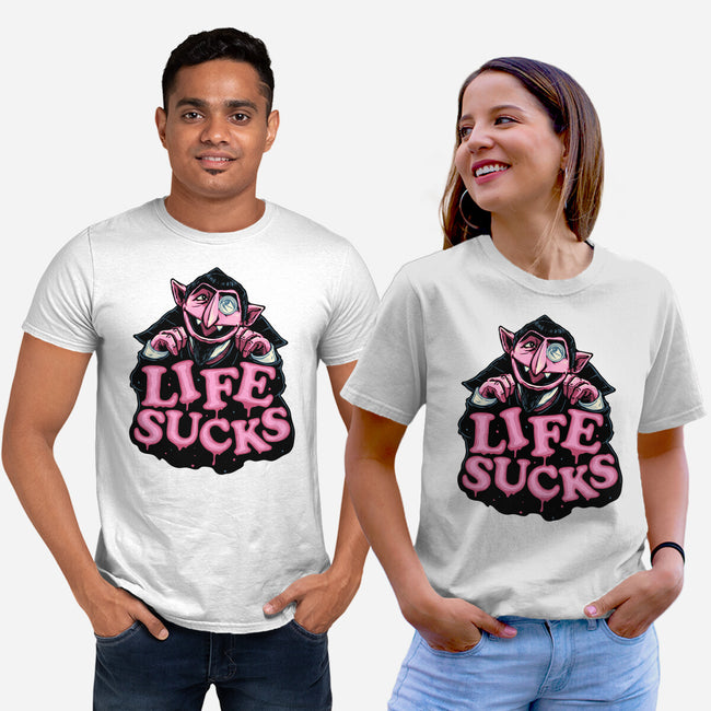 This Life Sucks-Unisex-Basic-Tee-glitchygorilla