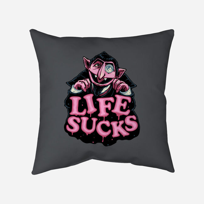 This Life Sucks-None-Removable Cover w Insert-Throw Pillow-glitchygorilla