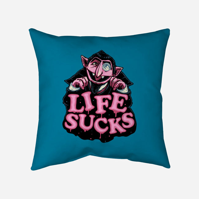 This Life Sucks-None-Removable Cover w Insert-Throw Pillow-glitchygorilla