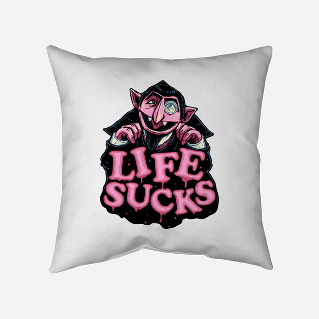 This Life Sucks-None-Removable Cover w Insert-Throw Pillow-glitchygorilla