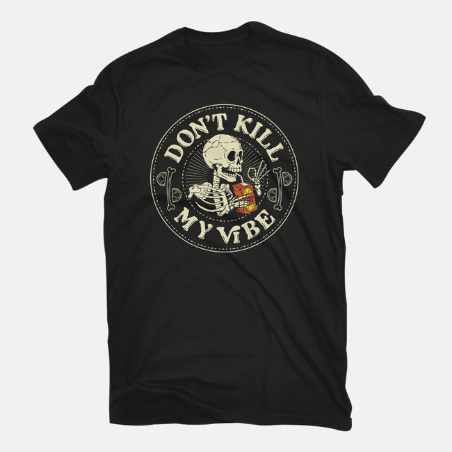 Don't Kill My Vibe Skeleton-Youth-Basic-Tee-tobefonseca