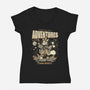 Ready For New Adventures-Womens-V-Neck-Tee-tobefonseca