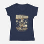 Ready For New Adventures-Womens-V-Neck-Tee-tobefonseca