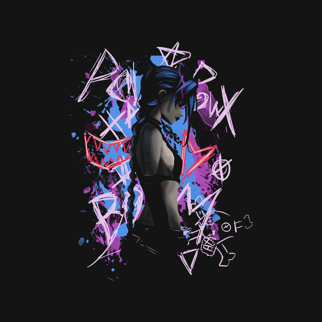 Shadow Crazy Jinx-Womens-Fitted-Tee-fanfabio