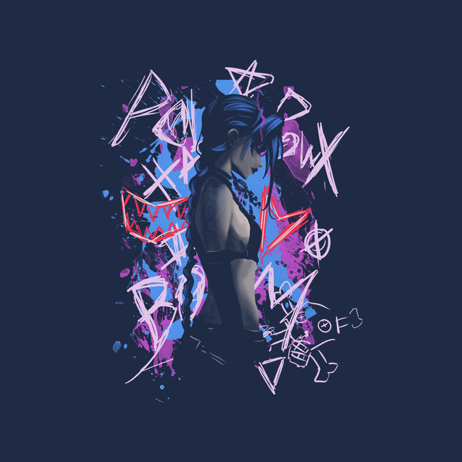 Shadow Crazy Jinx-Womens-Fitted-Tee-fanfabio