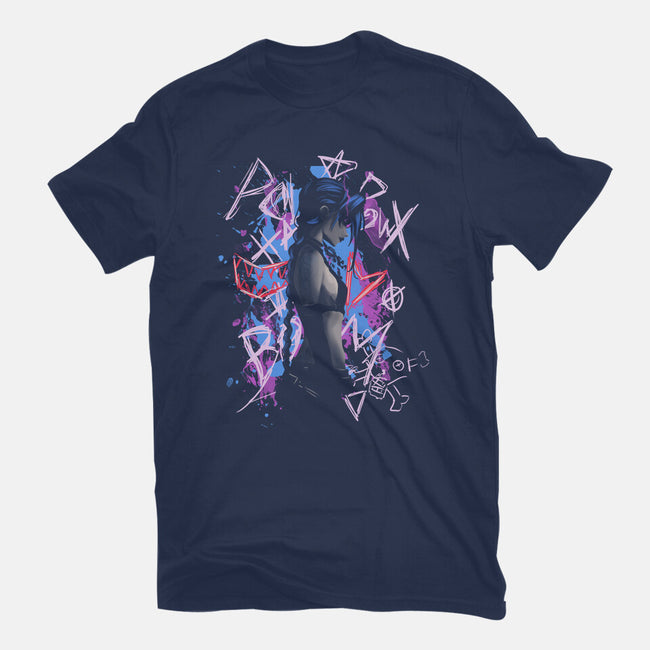 Shadow Crazy Jinx-Womens-Fitted-Tee-fanfabio