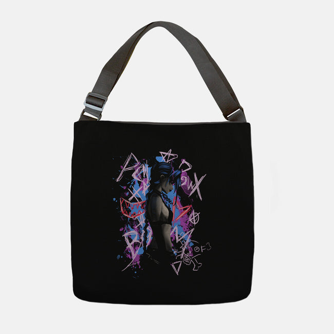 Shadow Crazy Jinx-None-Adjustable Tote-Bag-fanfabio