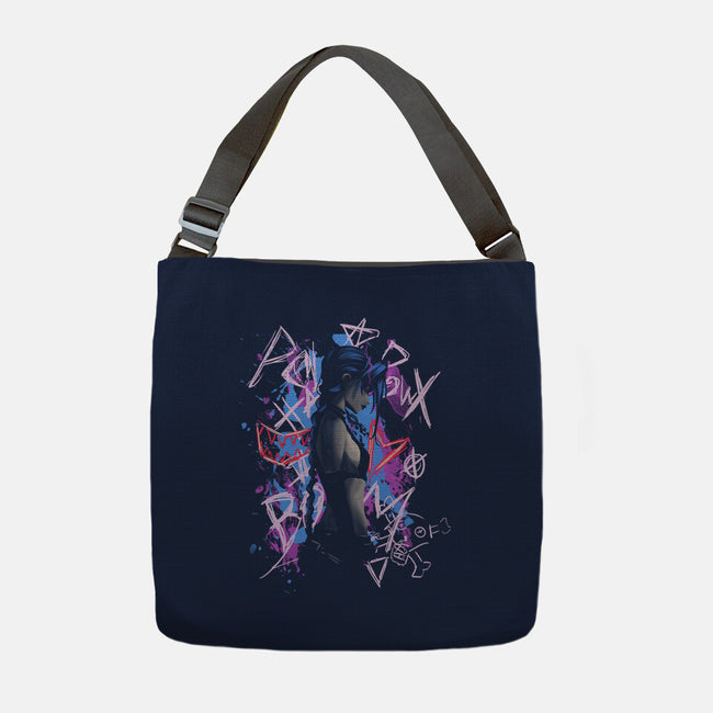 Shadow Crazy Jinx-None-Adjustable Tote-Bag-fanfabio