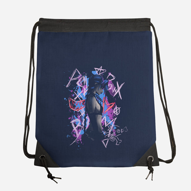 Shadow Crazy Jinx-None-Drawstring-Bag-fanfabio
