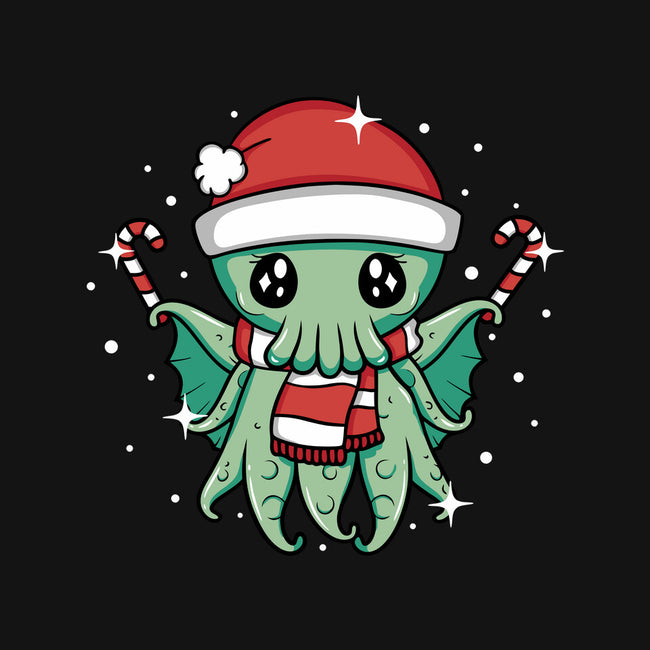Christmas Cthulhu-None-Drawstring-Bag-brunopires