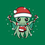 Christmas Cthulhu-Womens-Fitted-Tee-brunopires