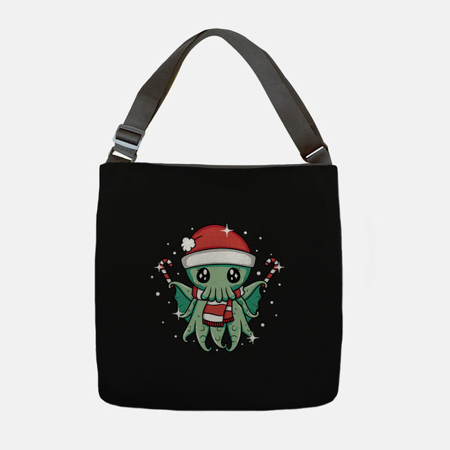 Christmas Cthulhu-None-Adjustable Tote-Bag-brunopires