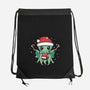 Christmas Cthulhu-None-Drawstring-Bag-brunopires