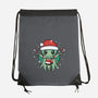 Christmas Cthulhu-None-Drawstring-Bag-brunopires