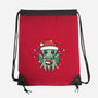 Christmas Cthulhu-None-Drawstring-Bag-brunopires