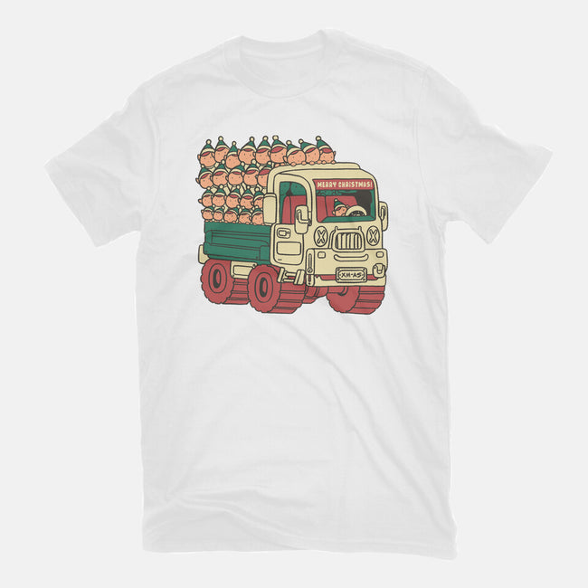 Xmas Workers-Womens-Fitted-Tee-naomori