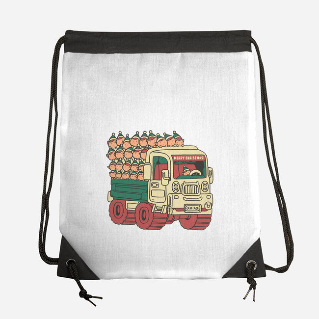 Xmas Workers-None-Drawstring-Bag-naomori
