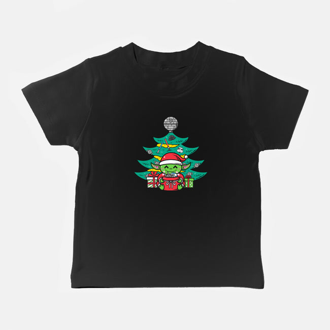 Christmas Tree In A Galaxy Far Away-Baby-Basic-Tee-krisren28