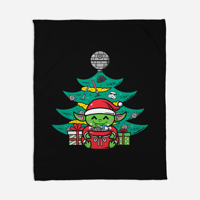 Christmas Tree In A Galaxy Far Away-None-Fleece-Blanket-krisren28