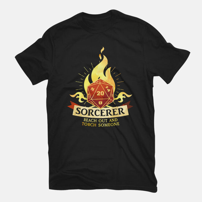 Sorcerer D20-Womens-Fitted-Tee-D20 Tees