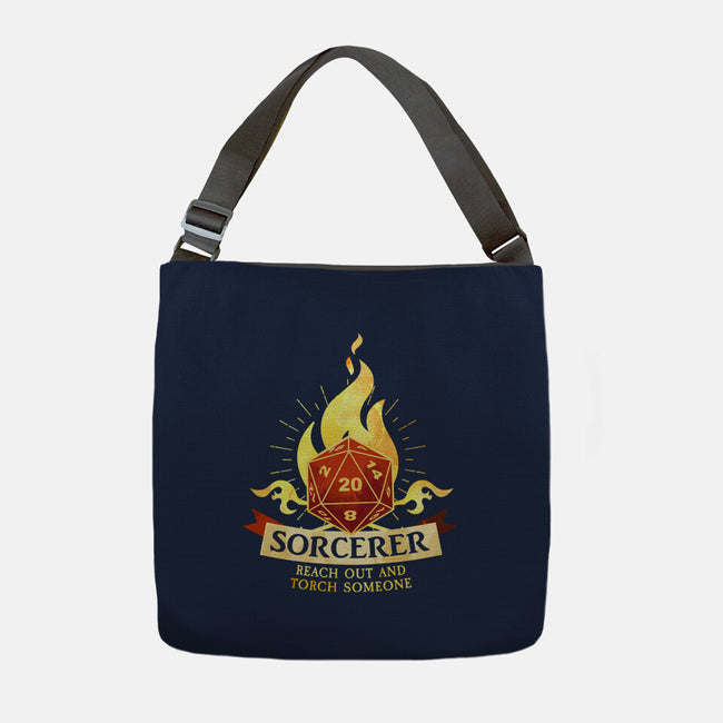 Sorcerer D20-None-Adjustable Tote-Bag-D20 Tees