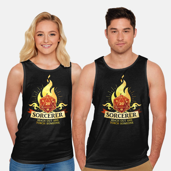 Sorcerer D20-Unisex-Basic-Tank-D20 Tees