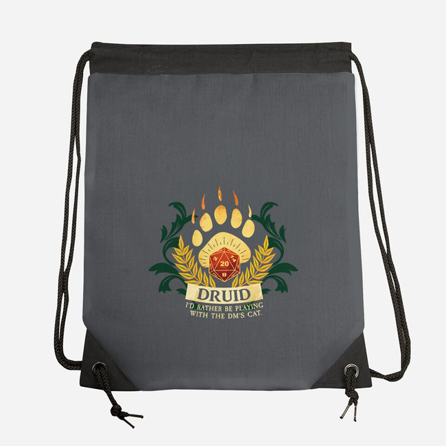 Druid D20-None-Drawstring-Bag-D20 Tees