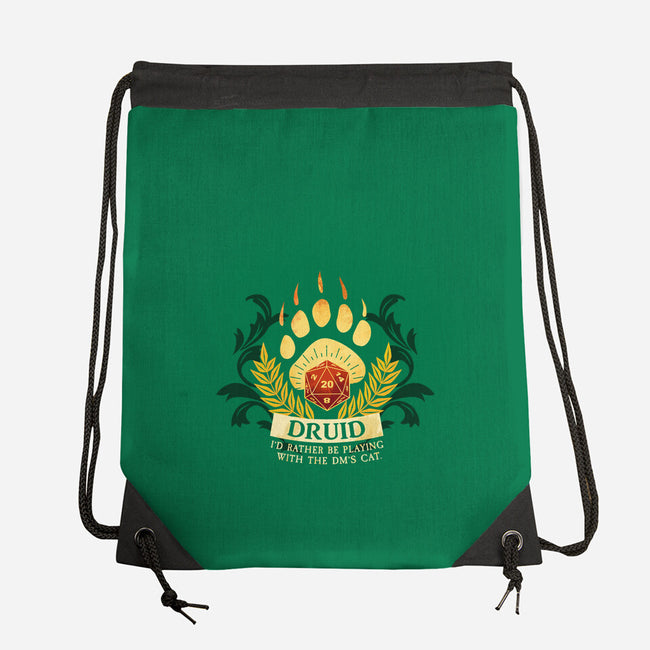 Druid D20-None-Drawstring-Bag-D20 Tees