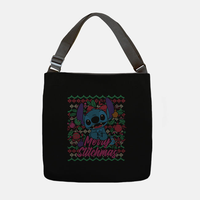 Ugly Sweater Stitchmas-None-Adjustable Tote-Bag-turborat14