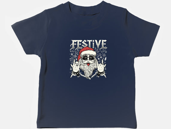 Festive Rock And Roll Santa