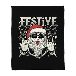 Festive Rock And Roll Santa