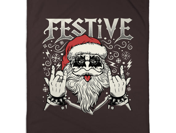 Festive Rock And Roll Santa