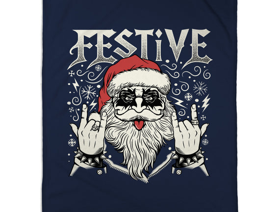 Festive Rock And Roll Santa