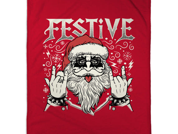 Festive Rock And Roll Santa