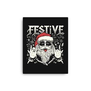 Festive Rock And Roll Santa