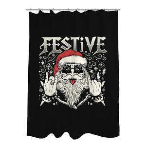 Festive Rock And Roll Santa