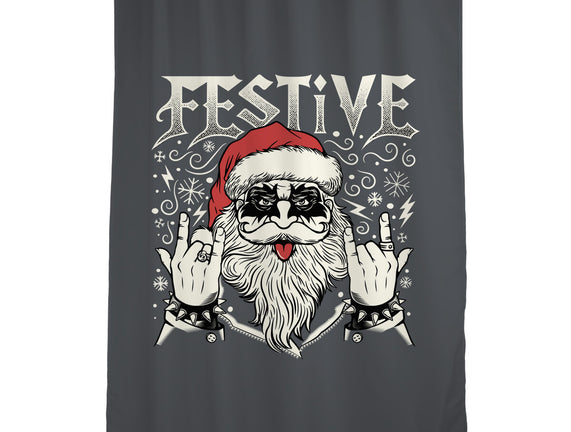 Festive Rock And Roll Santa