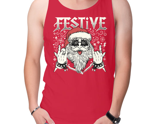 Festive Rock And Roll Santa