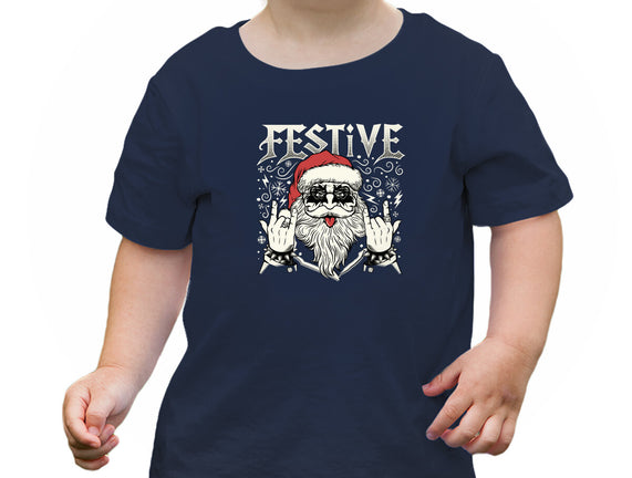 Festive Rock And Roll Santa