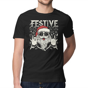 Festive Rock And Roll Santa