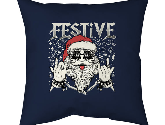 Festive Rock And Roll Santa