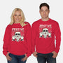 Festive Rock And Roll Santa-Unisex-Crew Neck-Sweatshirt-tobefonseca