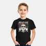 Festive Rock And Roll Santa-Youth-Basic-Tee-tobefonseca